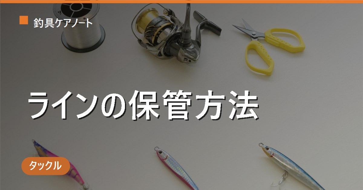 ライン保管方法の完全ガイド｜巻いたまま・替えスプール・直射日光対策まで